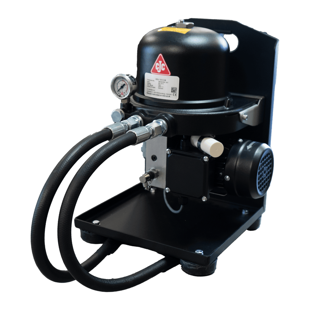 CJC HDU 15/12 offline oil filter unit for hydraulic and lubrication systems.